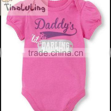 wholesale baby girls daddy's little daring rompers baby bodysuits baby clothing