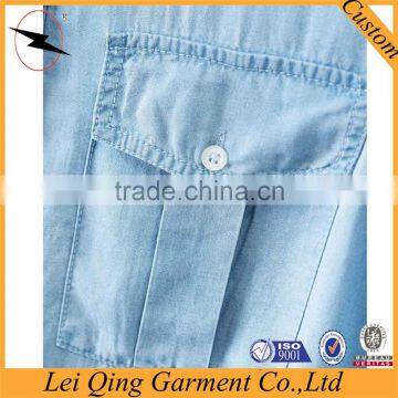 Hot Selling Beautiful Ladies New Design Top Quality Denim Women Plain Shirts photo-5