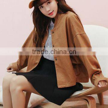 Zm35733a New Design Girls Coat Casual Sports Jean Jacket Wholesale photo-5