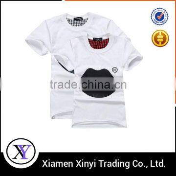China factory bulk cheap custom basic couple tshirt