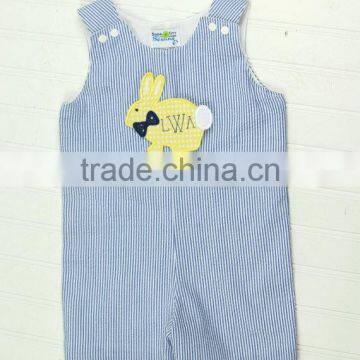 2017 Baby Boys Easter Outfit Kids Bunny Shortall Newborn Baby Boys Romper photo-2