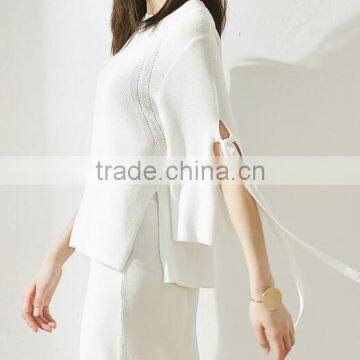 4482 Runwaylover New Designsexy Tie Crochet Sweater photo-2