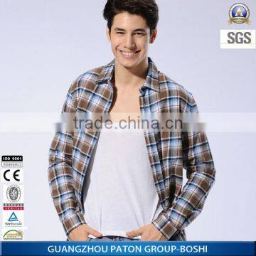 Custom Logo Polyester Cotton Flannel Shirt photo-2