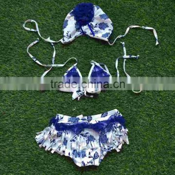 2-6 years old girls girls swim suit ruffle with tassel bathing suit girls Summer clothing boutique clothes swimwear