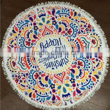 Indian Round Mandala Tapestry Roundie Throw Blanket Hippie Beach Towel Yoga Mat photo-2