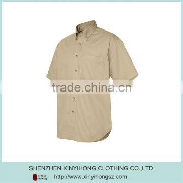 Custom Design Quality Cotton Fashion Casual Men Half Sleeve Shirts