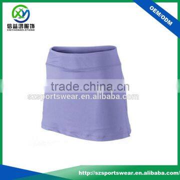 New Arrival cotton /polyester oversized lady sport skirt in purple