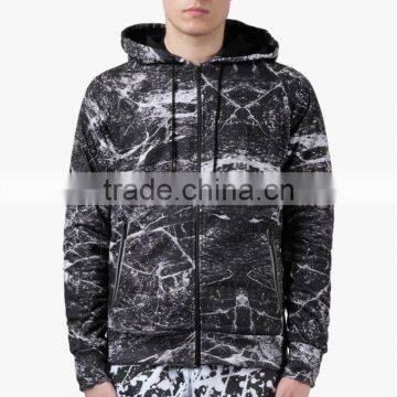 Jersey Custom All Over Printing Zipper Drawstring Blank Hoodies/Sweatshirt