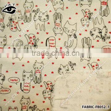 Cheap Wholes Fabric Cute Cat Pattern Fabric For Home Decoration photo-2