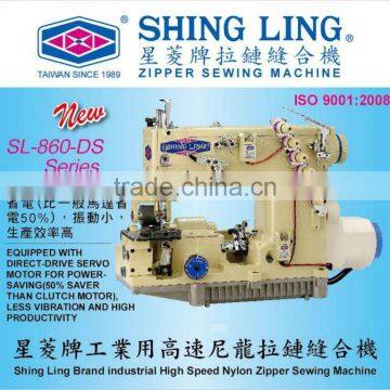 Shingling Brand High Speed Nylon Zipper Sewing/stiching Machine photo-2