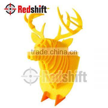 Educational Toys IQ Puzzle 3D Felt Puzzle Deer Trophy photo-2