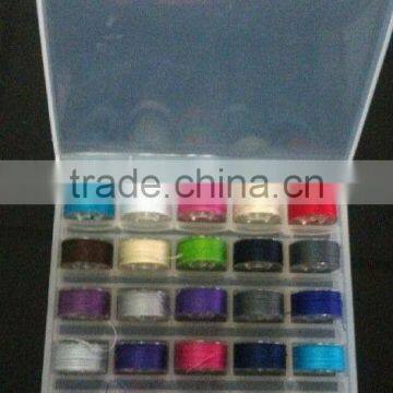 mult color polyester embroidery thread under thread, embroidery thread, Pre-wound bobbin thread