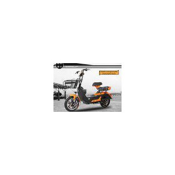 Electric Motor Scooter 3-speed Hydraulic Front Fork With Alarm LED Headlight 350W 14 Inch wheel E-bi