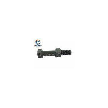 Half Thread Hex Head Bolts Carbon Steel Material Black Color For Fastening
