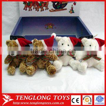 High quality Custom plush Bear Christmas plush toys stuffed Christmas toys