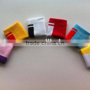 CHEAPER MOQ Promotional 100% Cotton Custom Sports wristband