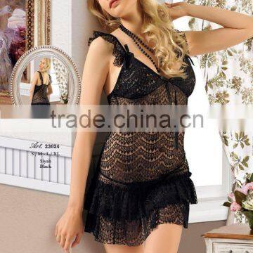 ladies sexy babydoll Turkish lingerie nightdress