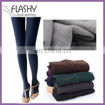 Ladies plush lined Fleece Lined footed Brushed Interior Thermal tights