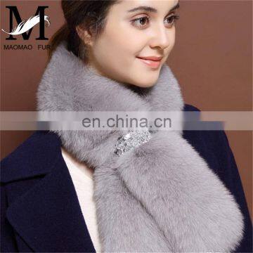 Fashion Cheap Warm Ladies Pretty Lively Big Real Fox Fur Scarf Women