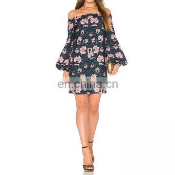 New Look Mini Off Shoulder Floral Prom Short One-piece Elegant Dress