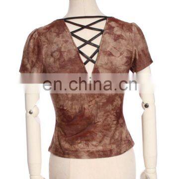 Steampunk Women's Open Chest Short Sleeve Top by RQBL photo-3