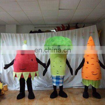 NO.3662 strawberry mascot costume,cauliflower mascot costume,radish mascot costumes