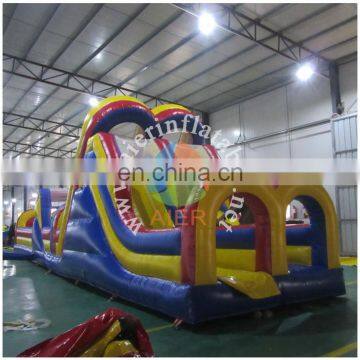 2016 Aier dual lane obstacle course/cheap giant inflatable obstacle bouncers for sale