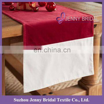 TR039H cheap polyester embroidered washed velvet fabric turkey table runners