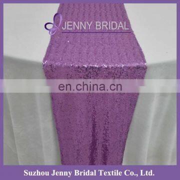 SQN#21 Jenny Bridal Purple Wedding Sequin Table Runner