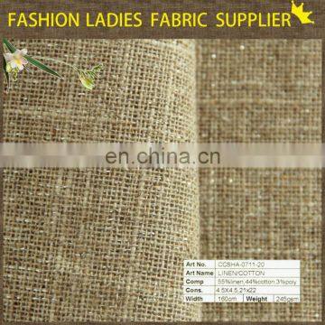 Woven reactive dyed linen viscose blend fabric Fabric, for Women Dress