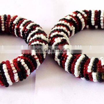 Belly Dance Bracelet-Bollywood Bangles-Traditional Pearl Beaded Bangles-Pearl Jewellery-Wedding Wear Bangles Wholesale photo-2