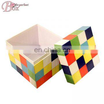 Rubik's Cube Style Paper Lid Storage Box