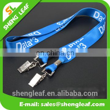 2016-2017 Fashion woven lanyard polyester lanyard with custom logo