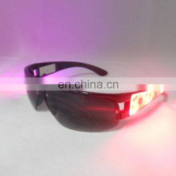 high quality light sunglasses/flashing led sunglasses/LED light glow sunglasses