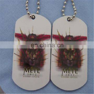 Serenity Prayer Dog Tag Necklace with man face