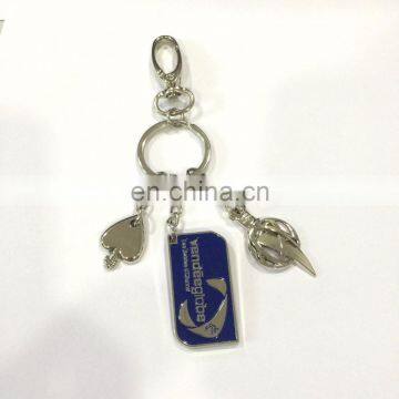 Promotion Gift Customized Design Pantone Color 3D METAL KEY RING Key chain