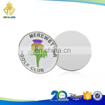 Custom Metal Golf Club Ball Marker in Soft Enamel