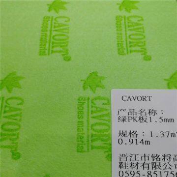 Footwear Accessories Cavort Shoe Material 1.5mm Green PK Fiber Insole Board
