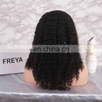 Natural Looking Hot Selling Style Full Lace Kinky Curly Human Hair Wigs photo-5
