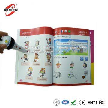 Arabic English French Language Learning Talking Reading Pen Audio Books for Kids photo-3