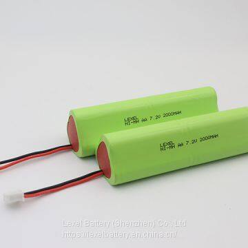 7.2V 2A 2000mah NiMh Rechargeable Battery packs