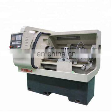 China cnc lathe metal cutting turning machine with bar far feeder CK6136A-1