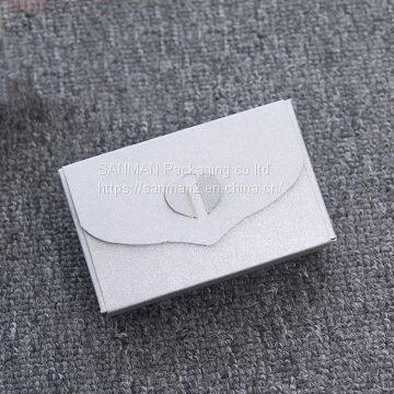 White folding present small box packaging