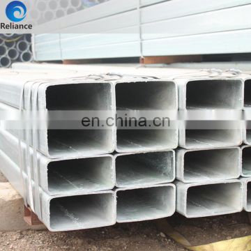 BS1387 galvanized 2 inch square steel tubing