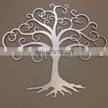 Abstract Laser Cut Metal Decorative hanging wall Art  tree Sculpture