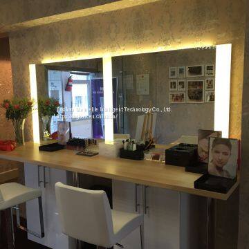 Custom Beauty Salon Beauty Mirror LED Light Mirror Wall-mounted LED Makeup Mirror Hairdressing Mirror photo-3