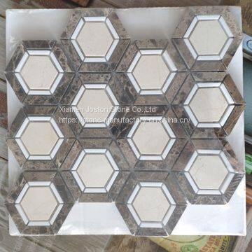 3D shape marble mosaic