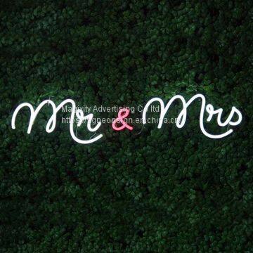 Wedding & anniversary mr mrs for decoration led neon sign