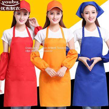 Work sleeves wear-resistant anti-fouling sleeves with apron sleeve head sleeves