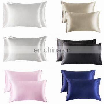 Professional Pilling Silky Smooth Breathable Polyester Durable Queen Satin Pillowcase